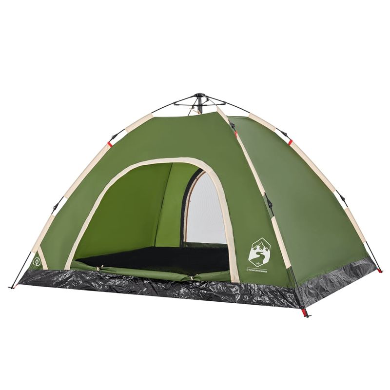 Sport si Outdoor - Camping - Corturi camping - Cort de camping pentru 4 persoane, setare rapida, verde - Infinity.ro