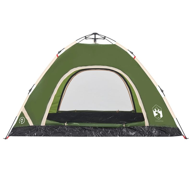 Sport si Outdoor - Camping - Corturi camping - Cort de camping pentru 4 persoane, setare rapida, verde - Infinity.ro