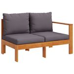 Casa si Gradina - Gradina si terasa - Mobilier exterior - Seturi mobila gradina - Set de canapele de gradina cu perne, 5 buc., lemn masiv acacia - Infinity.ro
