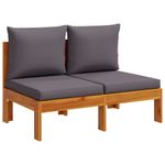 Casa si Gradina - Gradina si terasa - Mobilier exterior - Seturi mobila gradina - Set de canapele de gradina cu perne, 5 buc., lemn masiv acacia - Infinity.ro