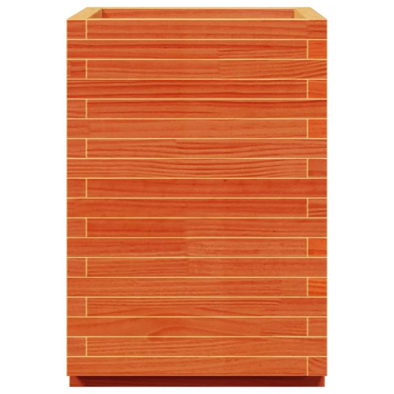 Casa si Gradina - Gradinarit si plante - Plante si ghivece - Ghivece si suporturi - Jardiniera de gradina, maro ceruit 50x50x72,5 cm lemn masiv pin - Infinity.ro