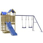 Jucarii, Copii si Bebe - Jucarii si jocuri - Jucarii de exterior - Spatii de joaca si accesorii - Set de joaca pentru exterior, lemn de pin impregnat - Infinity.ro