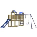 Jucarii, Copii si Bebe - Jucarii si jocuri - Jucarii de exterior - Spatii de joaca si accesorii - Set de joaca pentru exterior, lemn de pin impregnat - Infinity.ro