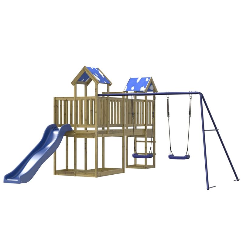 Jucarii, Copii si Bebe - Jucarii si jocuri - Jucarii de exterior - Spatii de joaca si accesorii - Set de joaca pentru exterior, lemn de pin impregnat - Infinity.ro