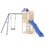 Jucarii, Copii si Bebe - Jucarii si jocuri - Jucarii de exterior - Spatii de joaca si accesorii - Set de joaca pentru exterior, lemn masiv de pin - Infinity.ro