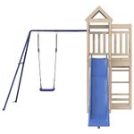 Jucarii, Copii si Bebe - Jucarii si jocuri - Jucarii de exterior - Spatii de joaca si accesorii - Set de joaca pentru exterior, lemn masiv de pin - Infinity.ro