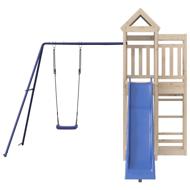 Jucarii, Copii si Bebe - Jucarii si jocuri - Jucarii de exterior - Spatii de joaca si accesorii - Set de joaca pentru exterior, lemn masiv de pin - Infinity.ro