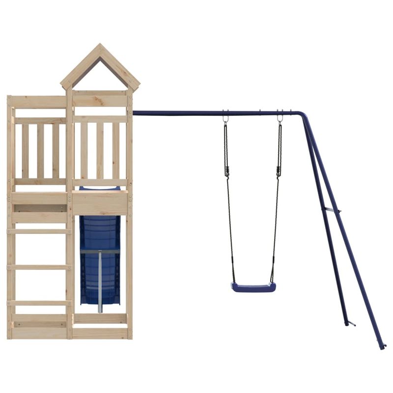 Jucarii, Copii si Bebe - Jucarii si jocuri - Jucarii de exterior - Spatii de joaca si accesorii - Set de joaca pentru exterior, lemn masiv de pin - Infinity.ro