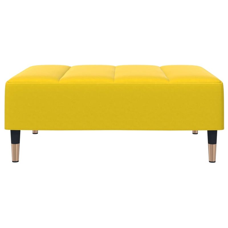 Casa si Gradina - Mobilier - Scaune si fotolii - Tabureti - Taburet, galben, 77x55x31 cm, catifea - Infinity.ro