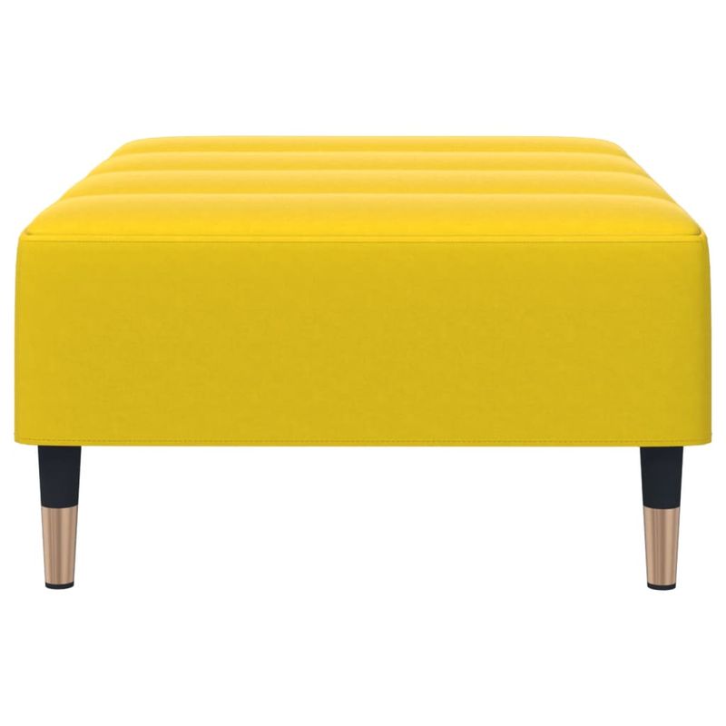 Casa si Gradina - Mobilier - Scaune si fotolii - Tabureti - Taburet, galben, 77x55x31 cm, catifea - Infinity.ro