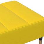 Casa si Gradina - Mobilier - Scaune si fotolii - Tabureti - Taburet, galben, 77x55x31 cm, catifea - Infinity.ro