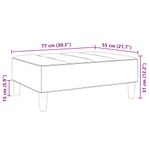 Casa si Gradina - Mobilier - Scaune si fotolii - Tabureti - Taburet, galben, 77x55x31 cm, catifea - Infinity.ro