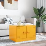 Casa si Gradina - Mobilier - Mese si birouri - Masute de cafea - Masuta de cafea, galben mustar, 67x50x44 cm, otel - Infinity.ro