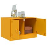 Casa si Gradina - Mobilier - Mese si birouri - Masute de cafea - Masuta de cafea, galben mustar, 67x50x44 cm, otel - Infinity.ro