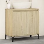 Casa si Gradina - Mobilier - Mobilier baie - Comode baie - Dulap de chiuveta, stejar sonoma, 58x33x60 cm, lemn prelucrat - Infinity.ro