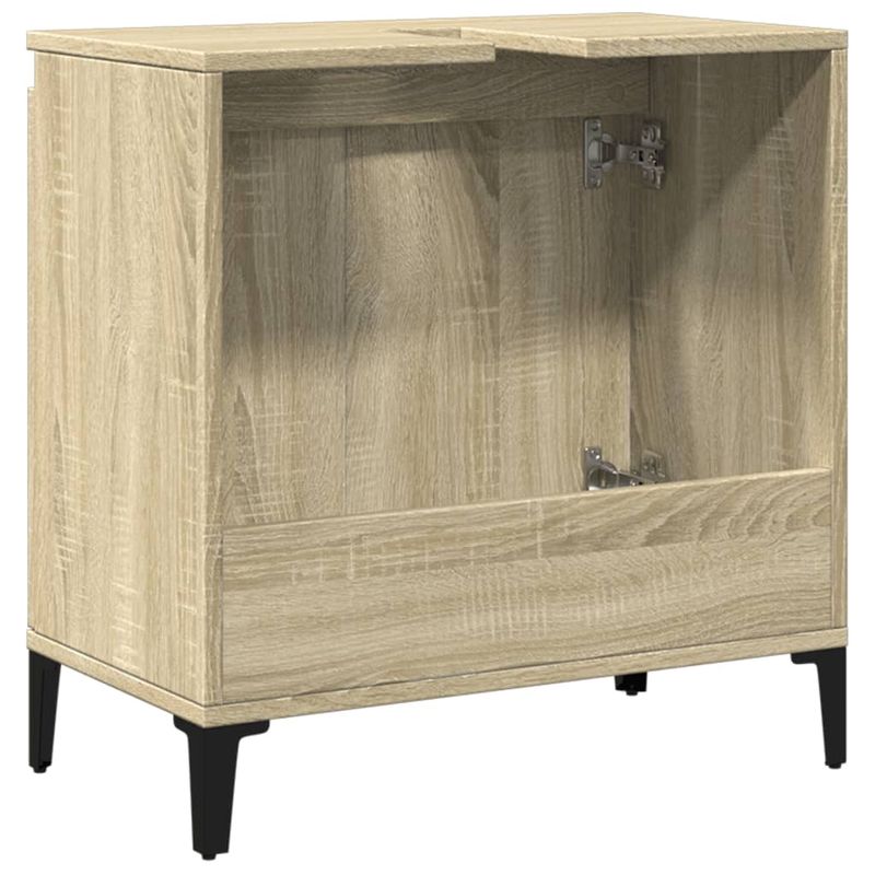 Casa si Gradina - Mobilier - Mobilier baie - Comode baie - Dulap de chiuveta, stejar sonoma, 58x33x60 cm, lemn prelucrat - Infinity.ro