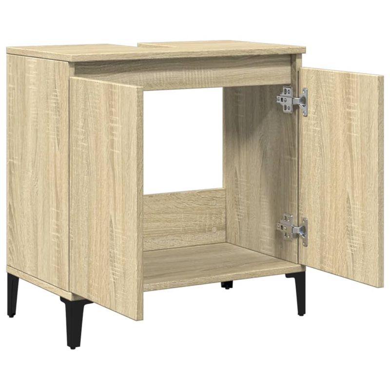 Casa si Gradina - Mobilier - Mobilier baie - Comode baie - Dulap de chiuveta, stejar sonoma, 58x33x60 cm, lemn prelucrat - Infinity.ro