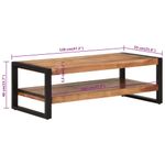 Casa si Gradina - Mobilier - Mese si birouri - Masute de cafea - Masuta de cafea, 120x55x40 cm, lemn masiv de acacia - Infinity.ro