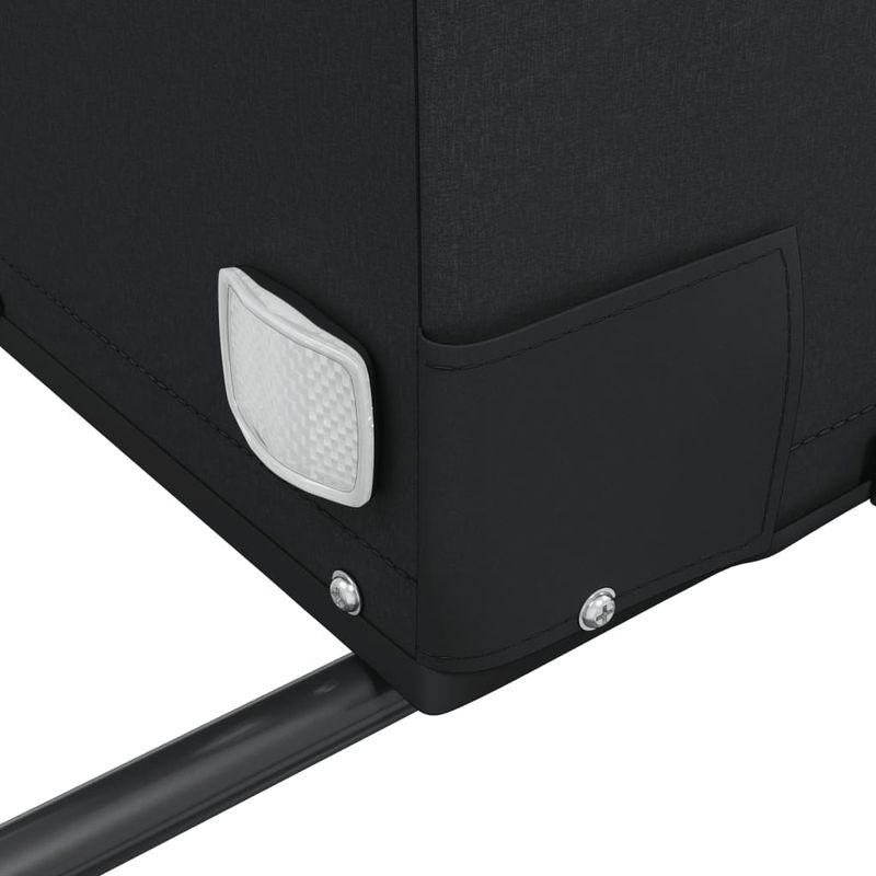 Sport si Outdoor - Ciclism - Accesorii pentru biciclete - Remorci biciclete - Remorca pentru biciclete, negru și portocaliu, 45 kg, fier, mărime 68x133x68 cm - Infinity.ro