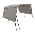 Auto si Moto - Ambarcatiuni - Accesorii ambarcatiuni - Parasolar Bimini 4 arcuri, pereti laterali 243x(170-182)x137 cm, gri antracit - Infinity.ro