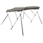 Auto si Moto - Ambarcatiuni - Accesorii ambarcatiuni - Parasolar Bimini 4 arcuri, pereti laterali 243x(170-182)x137 cm, gri antracit - Infinity.ro