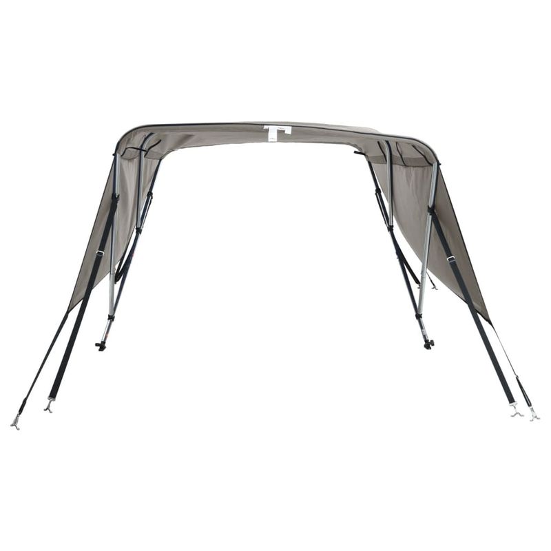 Auto si Moto - Ambarcatiuni - Accesorii ambarcatiuni - Parasolar Bimini 4 arcuri, pereti laterali 243x(170-182)x137 cm, gri antracit - Infinity.ro