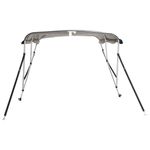 Auto si Moto - Ambarcatiuni - Accesorii ambarcatiuni - Parasolar Bimini 4 arcuri, pereti laterali 243x(170-182)x137 cm, gri antracit - Infinity.ro