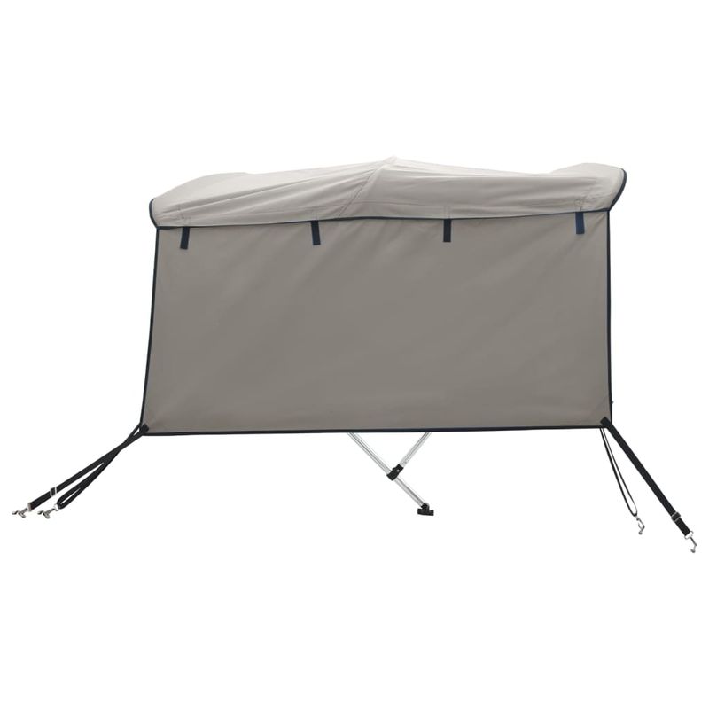 Auto si Moto - Ambarcatiuni - Accesorii ambarcatiuni - Parasolar Bimini 4 arcuri, pereti laterali 243x(170-182)x137 cm, gri antracit - Infinity.ro