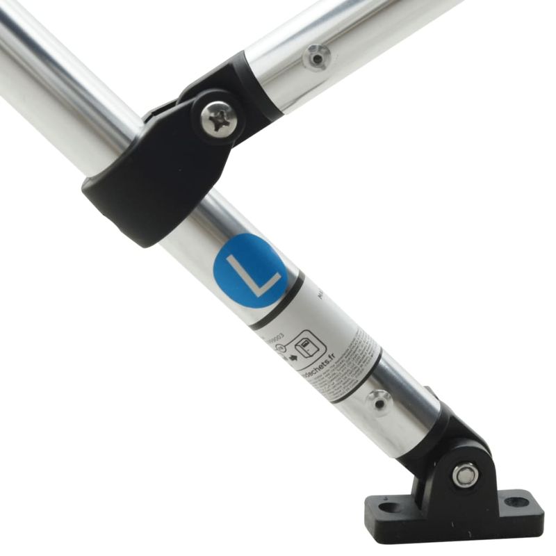 Auto si Moto - Ambarcatiuni - Accesorii ambarcatiuni - Parasolar Bimini 4 arcuri, pereti laterali 243x(170-182)x137 cm, gri antracit - Infinity.ro