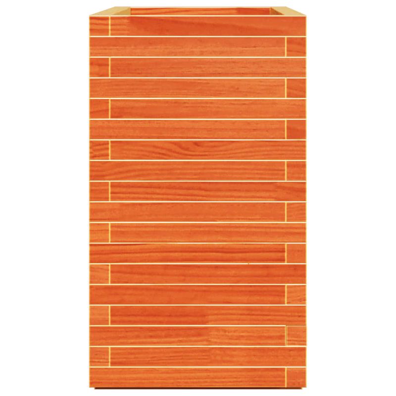 Casa si Gradina - Gradinarit si plante - Plante si ghivece - Ghivece si suporturi - Jardiniera de gradina, maro ceruit, 90x40x72 cm, lemn masiv pin - Infinity.ro