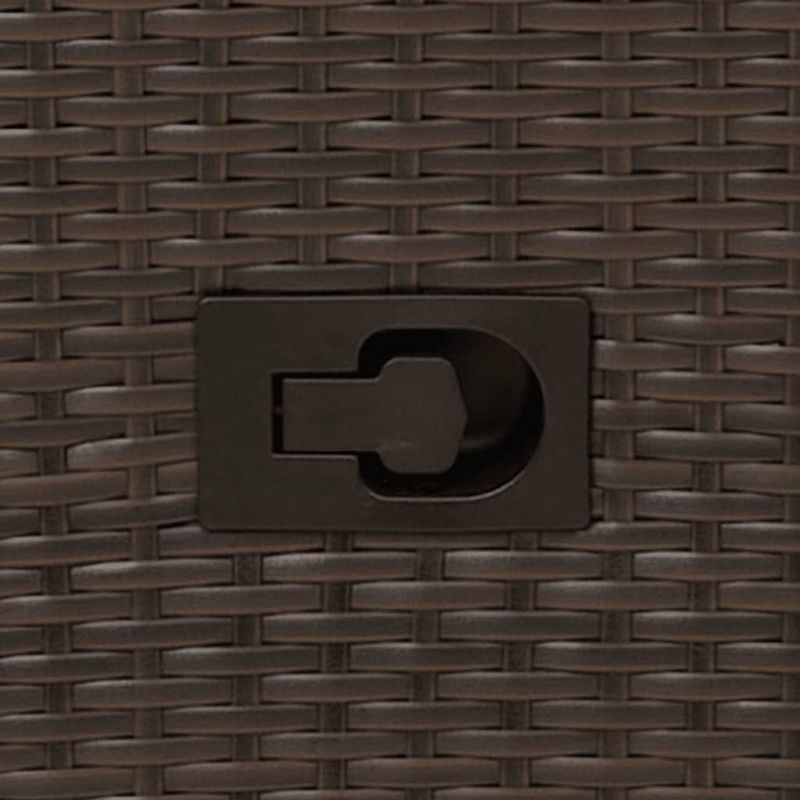 Casa si Gradina - Gradina si terasa - Mobilier exterior - Scaune si sezlonguri gradina - Scaune de gradina rabatabile, 2 buc., cu perne, maro, poliratan - Infinity.ro