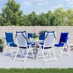 Casa si Gradina - Textile si covoare - Perne si pilote - Perne decorative - Perne scaun spatar inalt 6 buc albastru regal, tesatura Oxford - Infinity.ro