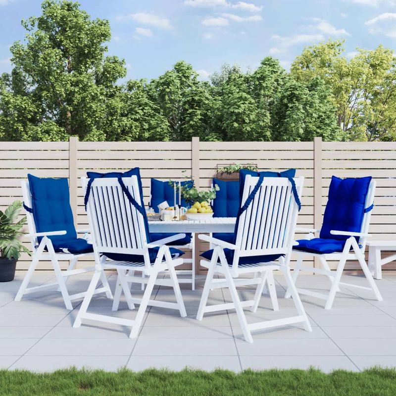 Casa si Gradina - Textile si covoare - Perne si pilote - Perne decorative - Perne scaun spatar inalt 6 buc albastru regal, tesatura Oxford - Infinity.ro