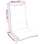 Casa si Gradina - Textile si covoare - Perne si pilote - Perne decorative - Perne scaun spatar inalt 6 buc albastru regal, tesatura Oxford - Infinity.ro