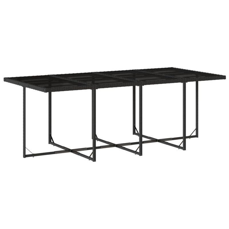 Casa si Gradina - Gradina si terasa - Mobilier exterior - Seturi mobila gradina - Set mobilier de gradina cu perne, 9 piese, negru, poliratan - Infinity.ro