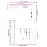 Jucarii, Copii si Bebe - Jucarii si jocuri - Jucarii de exterior - Spatii de joaca si accesorii - Set de joaca pentru exterior, lemn masiv de pin - Infinity.ro