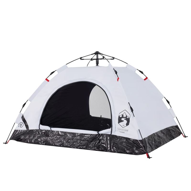 Sport si Outdoor - Camping - Corturi camping - Cort de camping 2 persoane, alb opac, setare rapida, tesatura - Infinity.ro