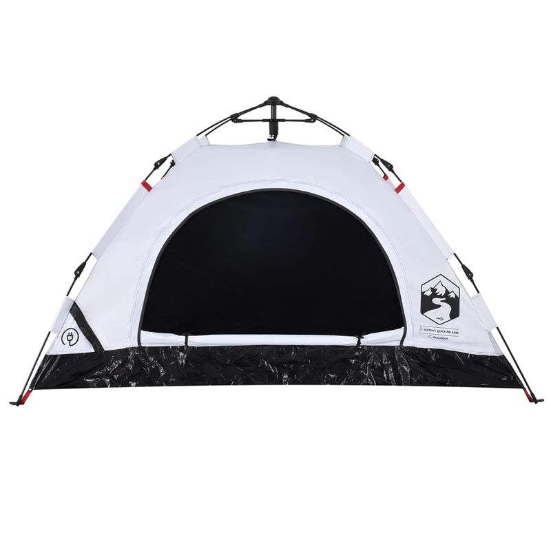 Sport si Outdoor - Camping - Corturi camping - Cort de camping 2 persoane, alb opac, setare rapida, tesatura - Infinity.ro