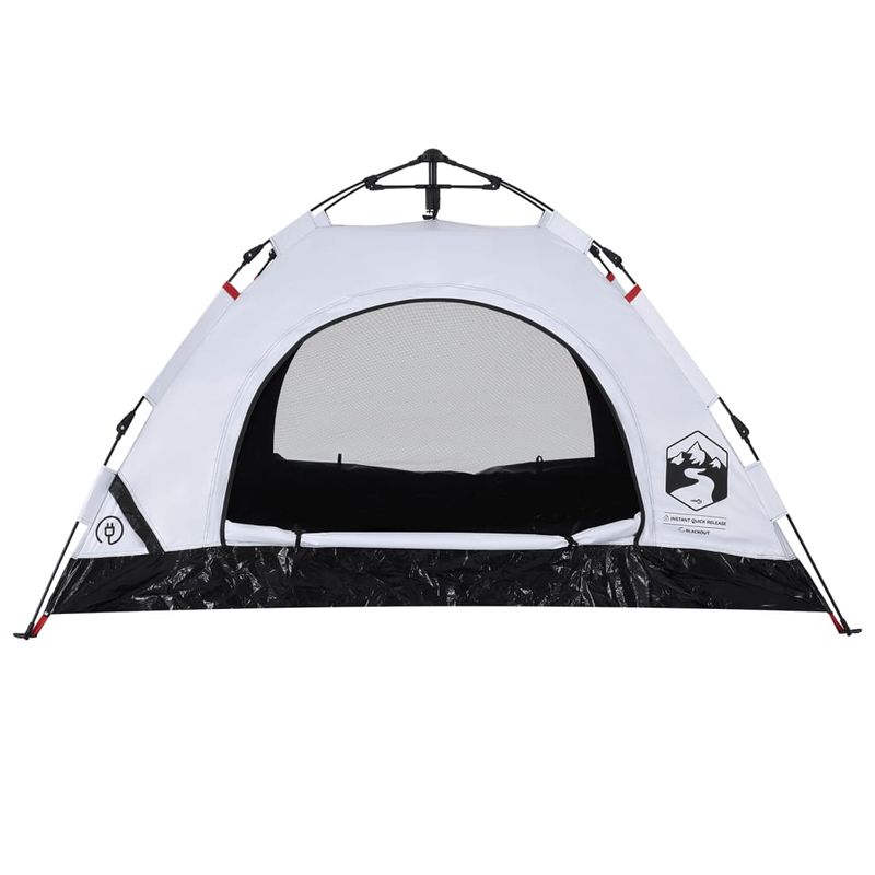 Sport si Outdoor - Camping - Corturi camping - Cort de camping 2 persoane, alb opac, setare rapida, tesatura - Infinity.ro