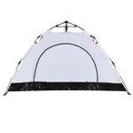 Sport si Outdoor - Camping - Corturi camping - Cort de camping 2 persoane, alb opac, setare rapida, tesatura - Infinity.ro