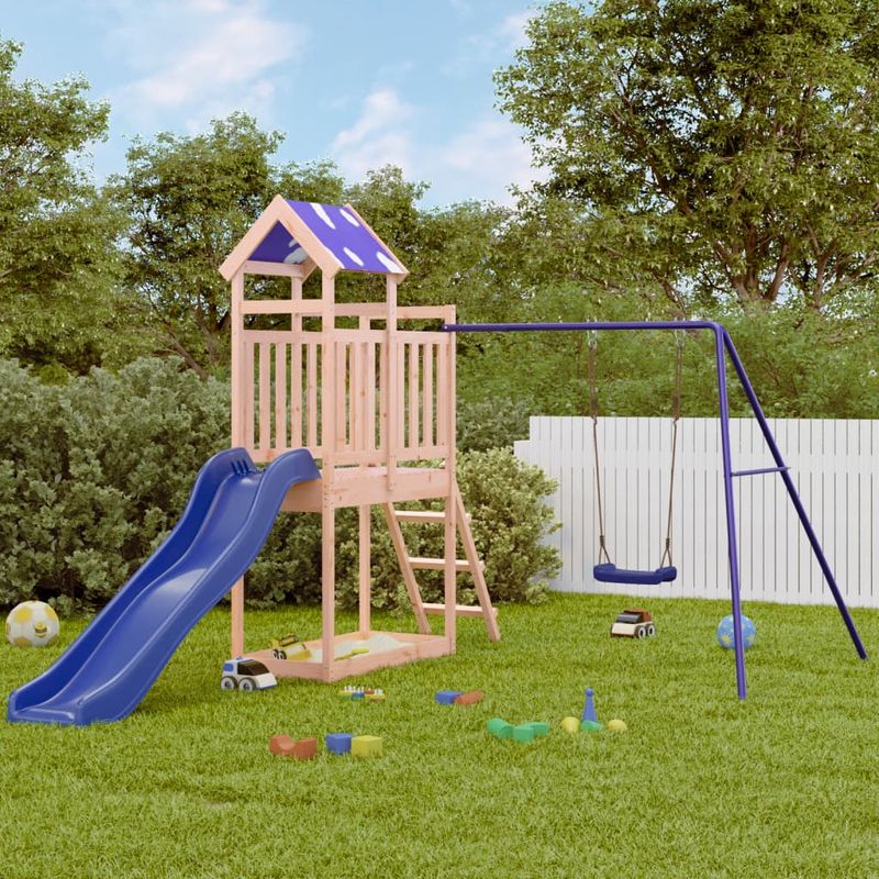 Jucarii, Copii si Bebe - Jucarii si jocuri - Jucarii de exterior - Spatii de joaca si accesorii - Set de joaca pentru exterior, lemn masiv de douglas - Infinity.ro
