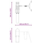 Jucarii, Copii si Bebe - Jucarii si jocuri - Jucarii de exterior - Spatii de joaca si accesorii - Set de joaca pentru exterior, lemn masiv de douglas - Infinity.ro