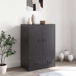 Casa si Gradina - Mobilier - Comode si corpuri - Corpuri bucatarie - Dulap inalt, negru, 67x39x95 cm, otel - Infinity.ro