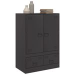 Casa si Gradina - Mobilier - Comode si corpuri - Corpuri bucatarie - Dulap inalt, negru, 67x39x95 cm, otel - Infinity.ro
