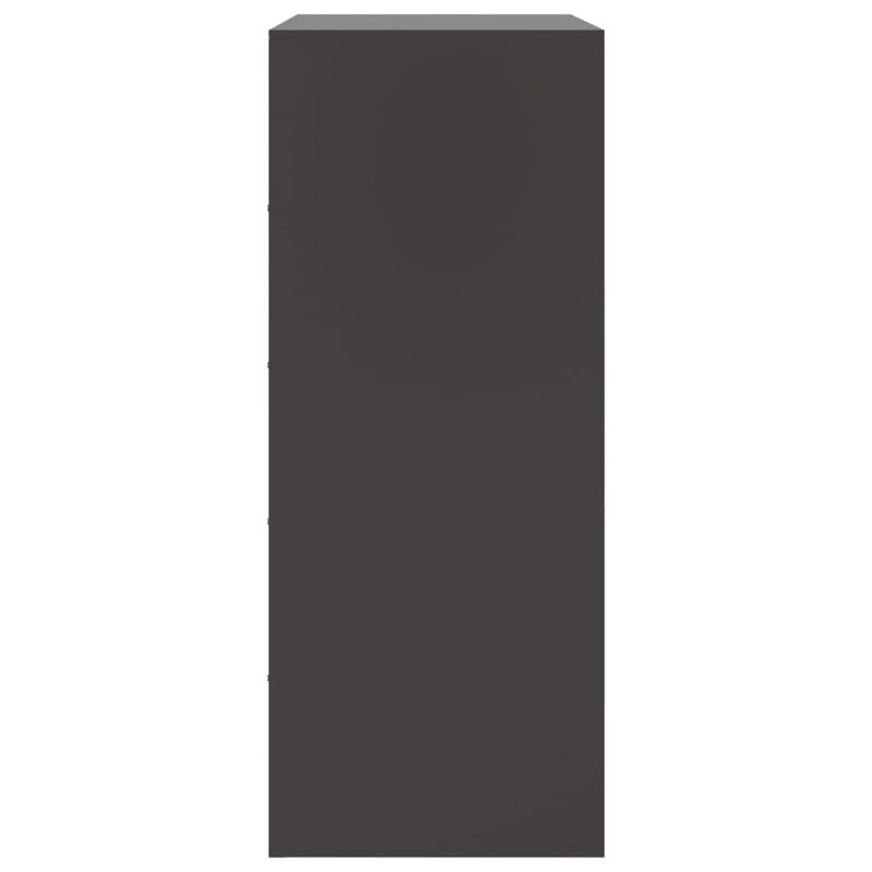 Casa si Gradina - Mobilier - Comode si corpuri - Corpuri bucatarie - Dulap inalt, negru, 67x39x95 cm, otel - Infinity.ro