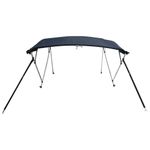 Auto si Moto - Ambarcatiuni - Accesorii ambarcatiuni - Parasolar Bimini 4 arcuri pereti din plasa 243x(230-244)x137 cm, albastru - Infinity.ro