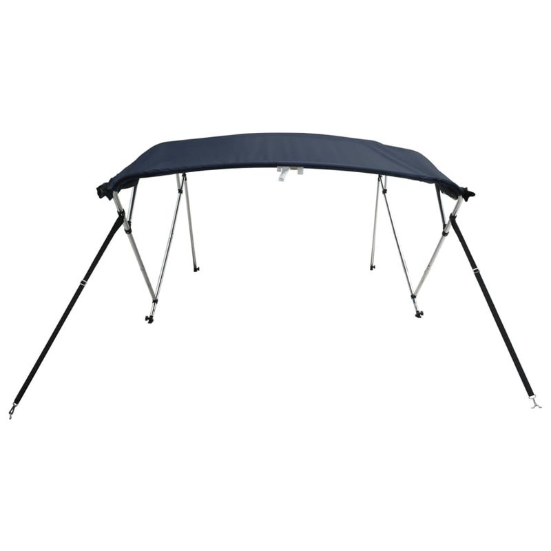 Auto si Moto - Ambarcatiuni - Accesorii ambarcatiuni - Parasolar Bimini 4 arcuri pereti din plasa 243x(230-244)x137 cm, albastru - Infinity.ro