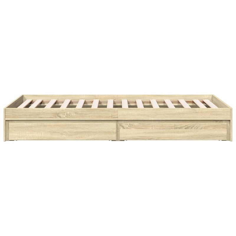 Casa si Gradina - Mobilier - Paturi si accesorii - Paturi - Cadru de pat cu sertare stejar sonoma 90x190 cm lemn prelucrat - Infinity.ro