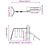 Jucarii, Copii si Bebe - Jucarii si jocuri - Jucarii de exterior - Spatii de joaca si accesorii - Set de joaca pentru exterior, lemn masiv de pin - Infinity.ro