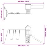 Jucarii, Copii si Bebe - Jucarii si jocuri - Jucarii de exterior - Spatii de joaca si accesorii - Set de joaca pentru exterior, lemn masiv de pin - Infinity.ro